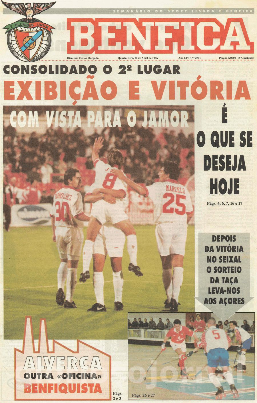 jornal o benfica 2791 1996-04-10